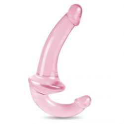Pink Jelly Pênis Duplo 20cm Rosa - AEE007